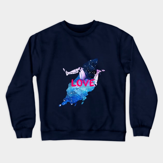 Love the Isle of Man with 3 legs of Man Crewneck Sweatshirt by tribbledesign